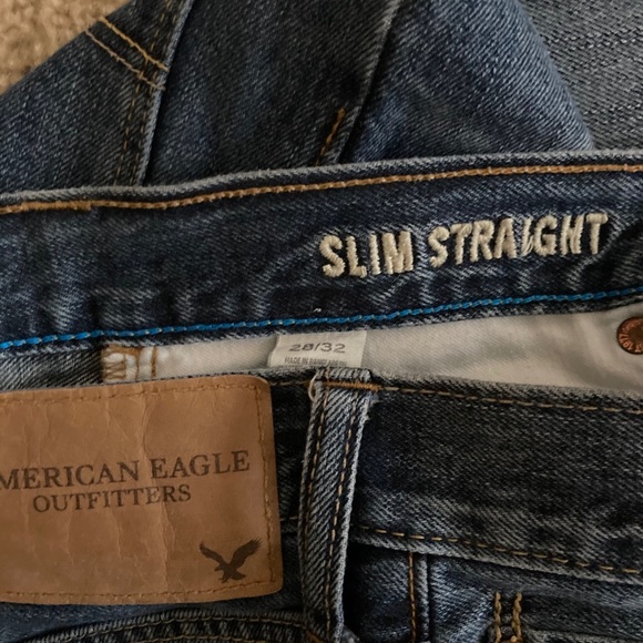 Mens American Eagle Slim Straight Jeans Size 28W x 32L - Picture 3 of 5